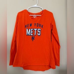 Fanatics Men’s New York Mets Orange Long Sleeve Tee